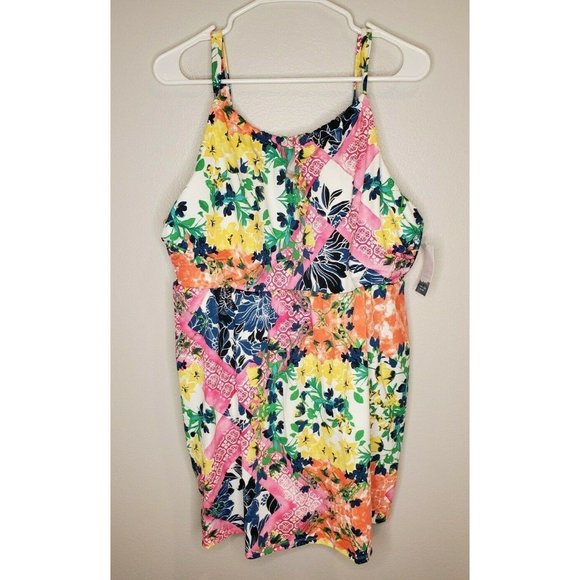 Cacique Other - Swim by Cacique Size 20 Swimsuit Floral Swimdress
